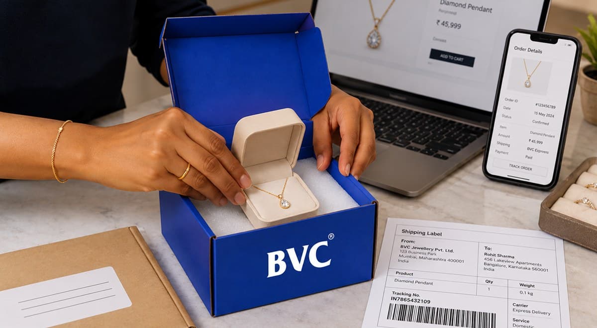 E-commerce Jewellery Shipping