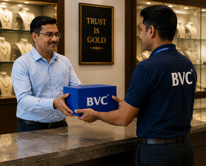 BVC secure old gold logistics — jewellery store to refinery