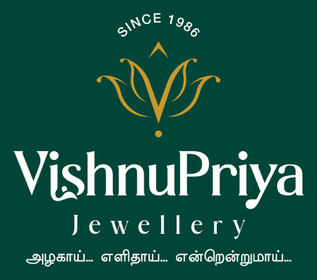Vishnu priya jewelles logo
