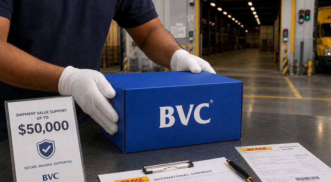 Shipment Value Support Up To $50,000