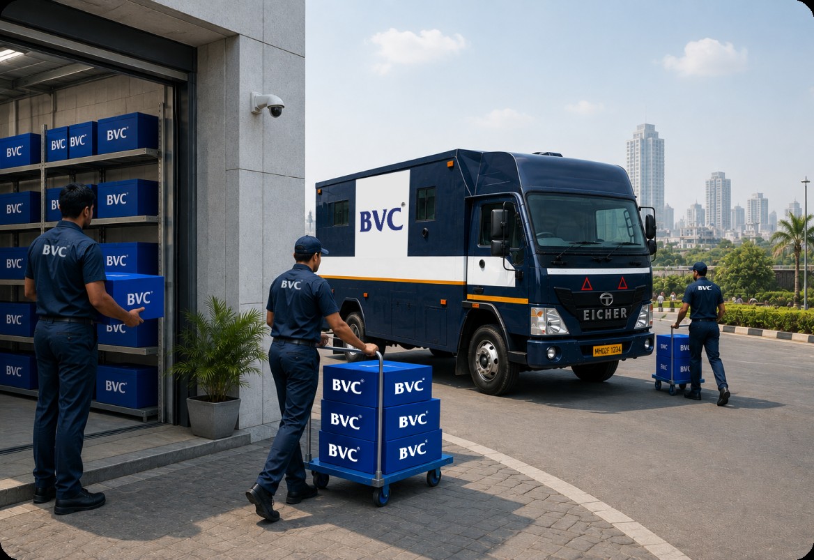 BVC nationwide domestic jewellery logistics — vault, vehicles and parcels