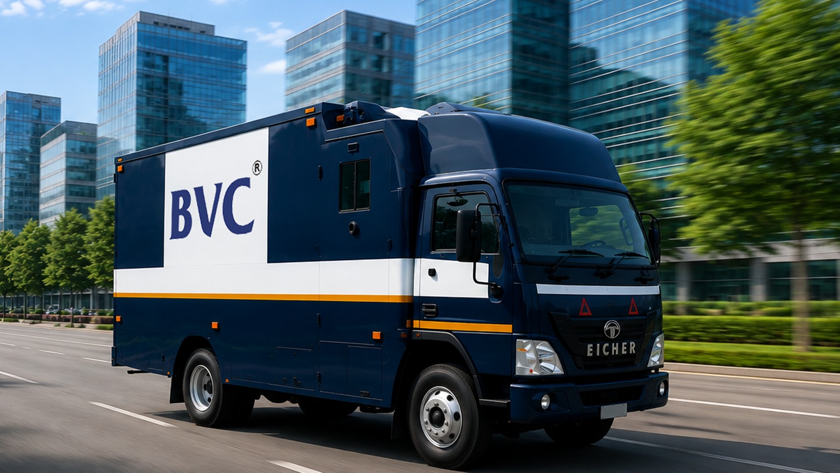 BVC dedicated truck for milk-run multi-stop secure deliveries