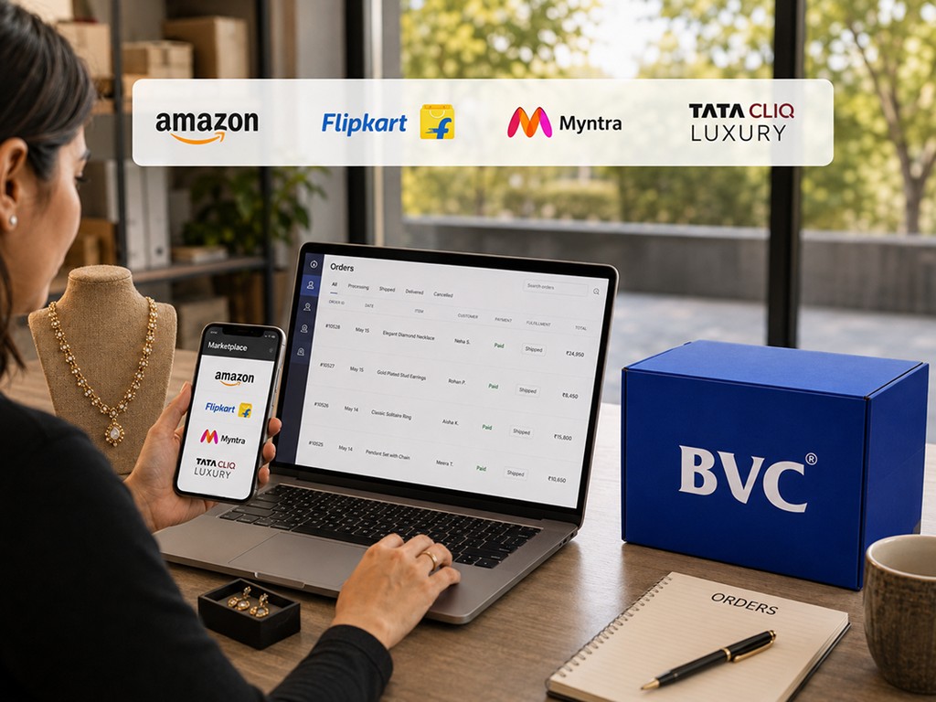 Marketplace Sellers like Amazon, Flipkart, Myntra, Tata Cliq Luxury, Etc