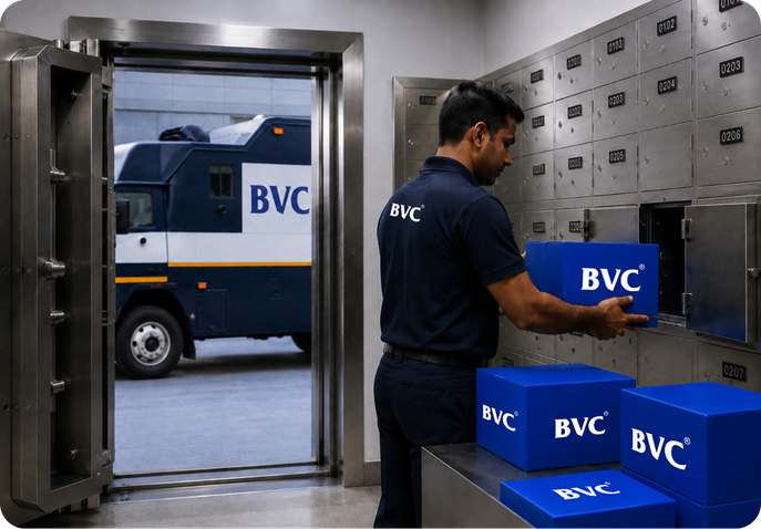 Secure vault storage for jewellery and bullion — up to 30 days